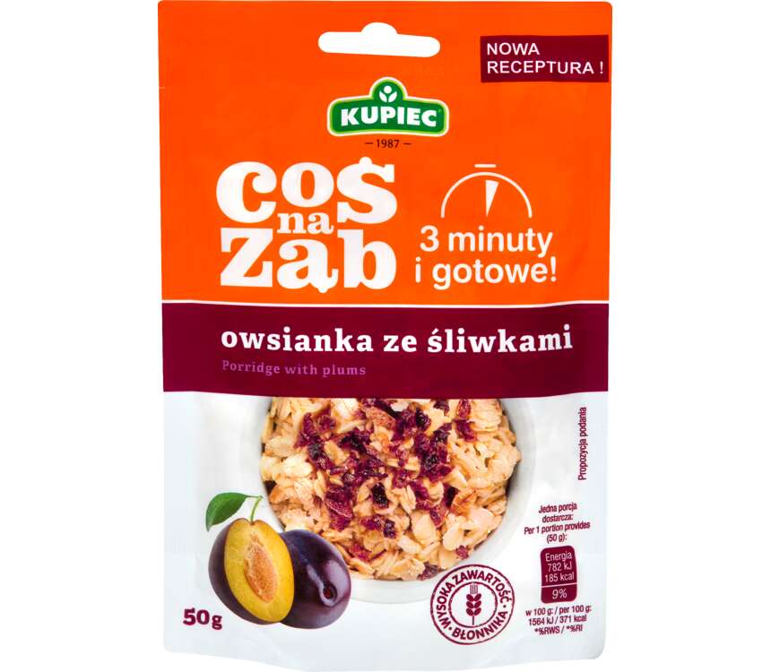 Kupiec Owsianka ze śliwkami  50 g kaufland.pl