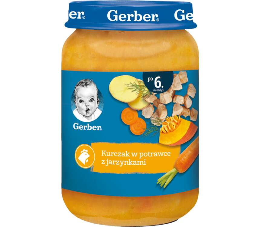 Gerber 7M Danie dla dzieci kurczak z jarzynami 190 g
