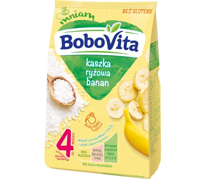 BoboVita Kaszka dla dzieci ryżowa z bananem 180 g