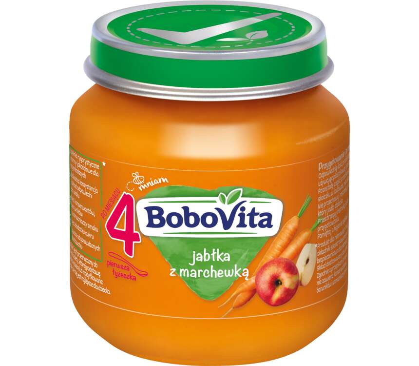 BoboVita 5M Deser dla dzieci jabłka-marchewka 125 g kaufland.pl