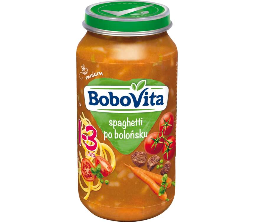 BoboVita 12M Obiadek dla dzieci spaghetti bolońskie 250 g kaufland.pl