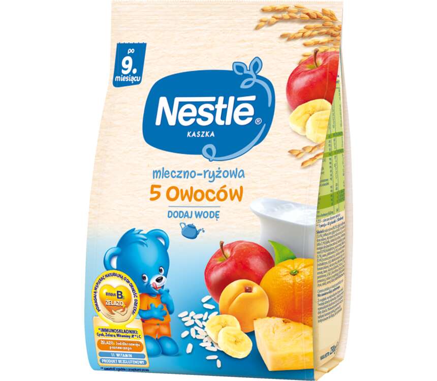 Nestle 10M Kaszka mleczno-ryż. 5 owoców 230 g kaufland.pl