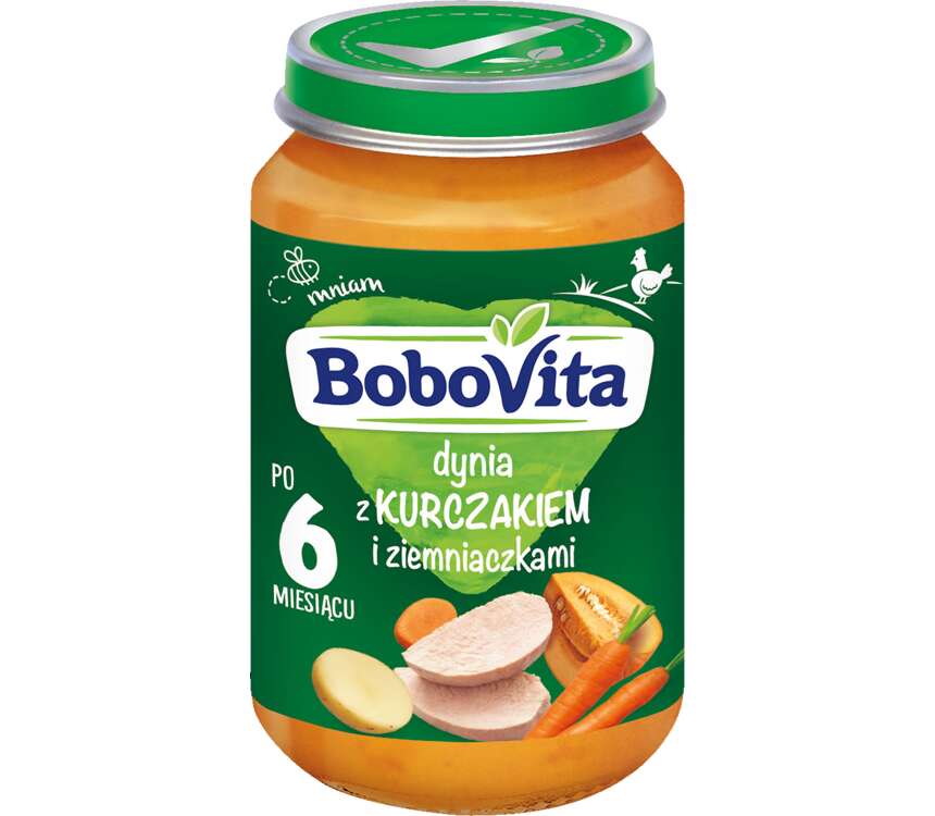 BoboVita 6M Danie dla dzieci ziem.kurcz.-kabacz. 190 g