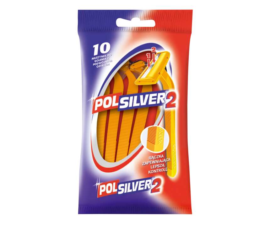 Polsilver 2 Maszynka do golenia jednorazowa 10 szt.