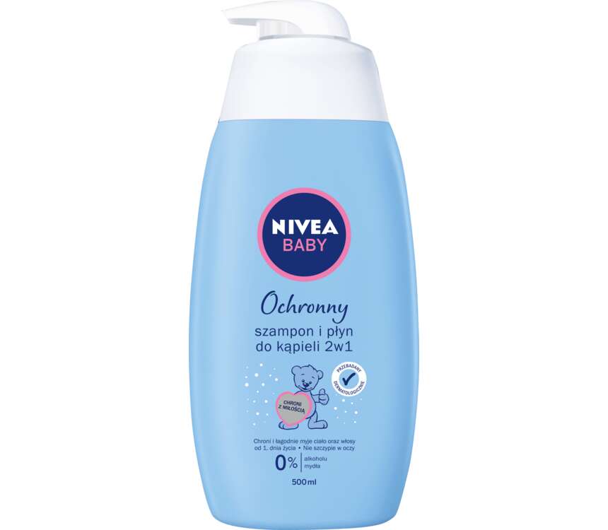 Nivea Baby Szampon i płyn do kąpieli, 2w1 500 ml