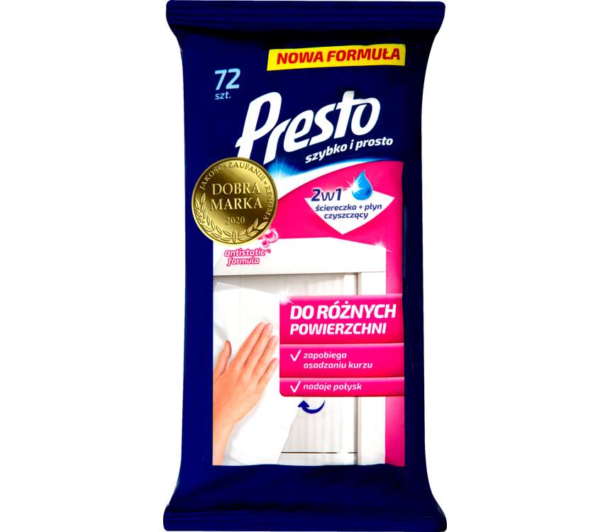 Presto Ściereczki czyszcz. do różnych powierzch 72 szt.