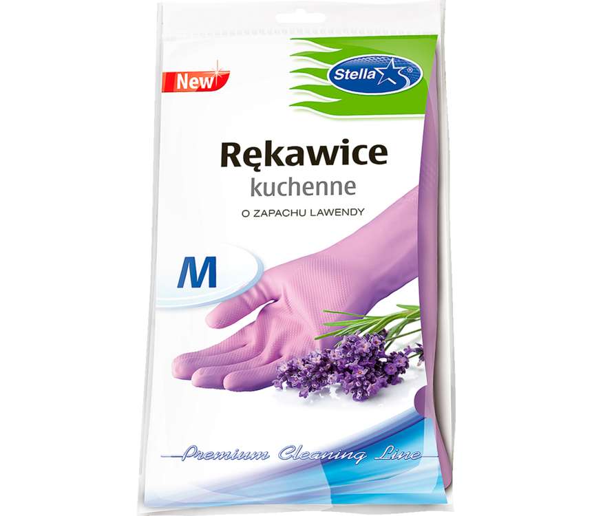 Stella Rękawice kuchenne rozm. M lawendowe 1 para