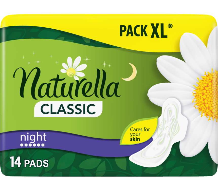 Naturella Podpaski Duo Noc ze skrzydełkami 14 szt.