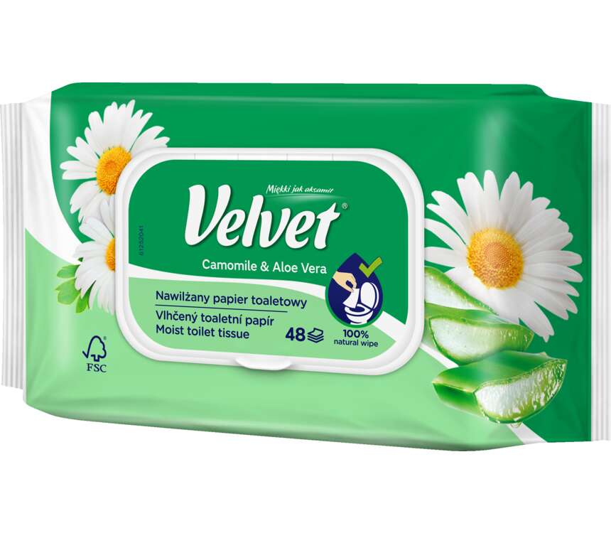 Velvet Papier toaletowy nawilżany rumianek 42 szt. kaufland.pl