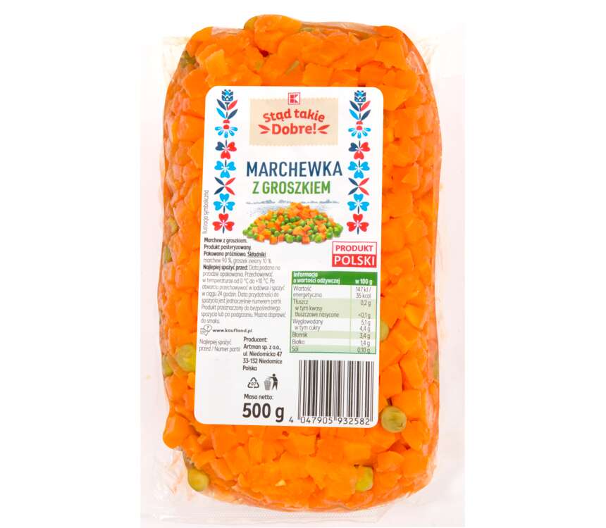 Marchew z Groszkiem   500 g