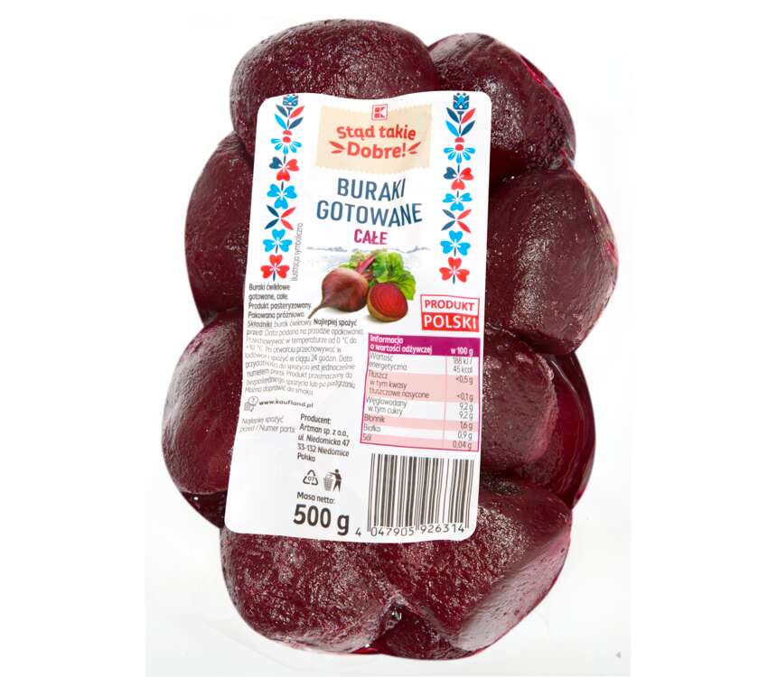 Buraki gotowane całe   500 g