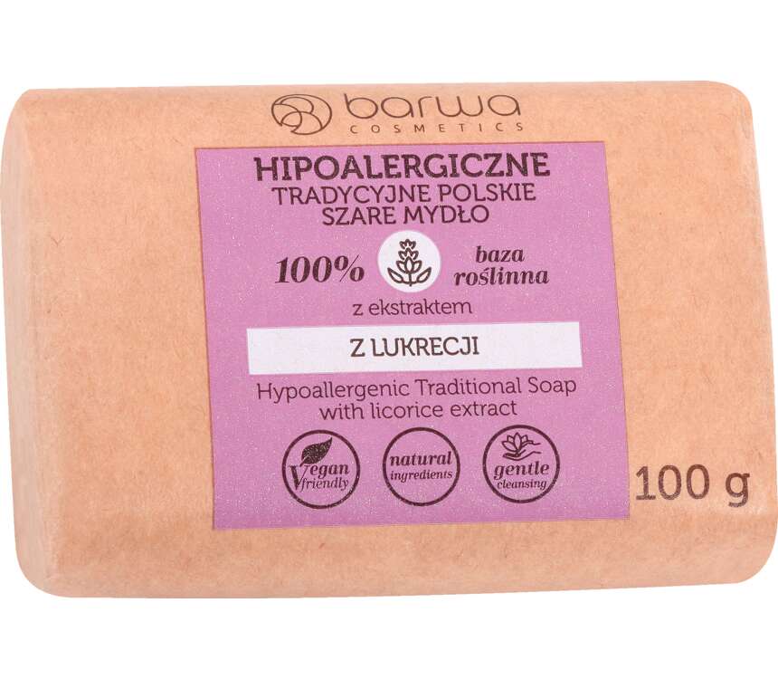 Barwa szare mydło o zapachu lukrecji 100 g