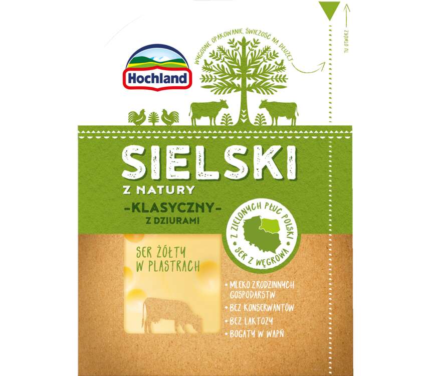 Sielski Ser klasyczny plastry 120 g