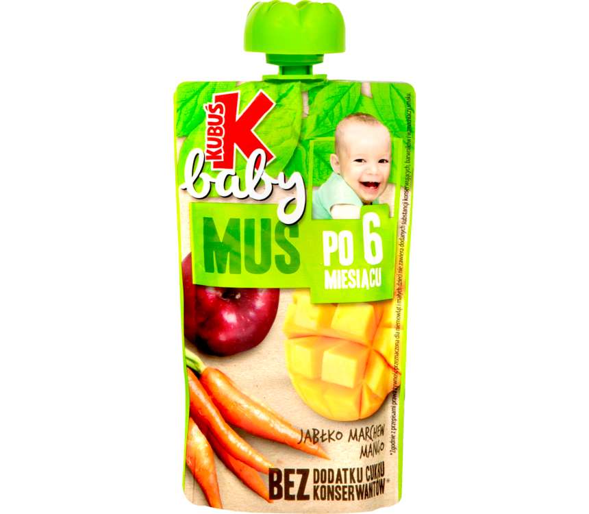 Kubuś Baby mus marchew, jabłko, mango 100 g