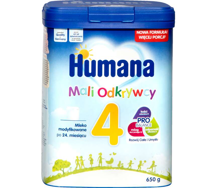 Humana 4 mleko nastepne po 24 miesiącach 650 g