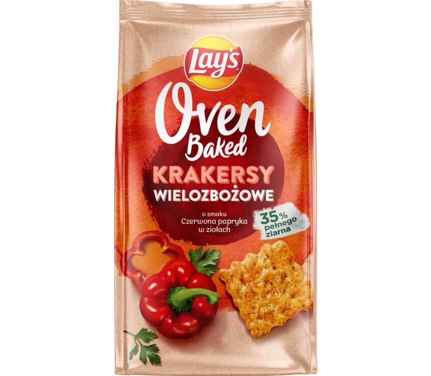 Lays Krakersy oven baked czerwona papryka 80 g kaufland.pl