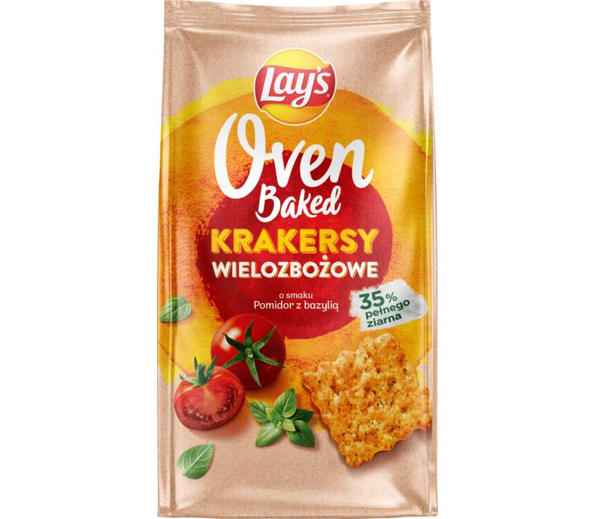 Lays Krakersy Oven Baked pomidor bazylia 80 g kaufland.pl