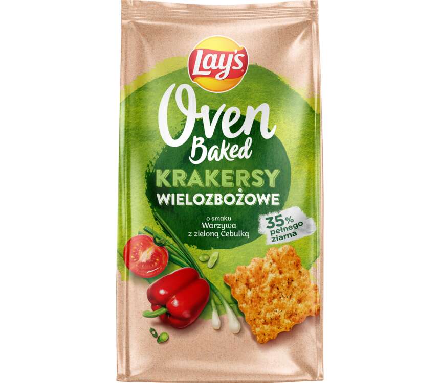 Lays Krakersy Oven Baked warzywa z ziel.ceb. 80 g kaufland.pl