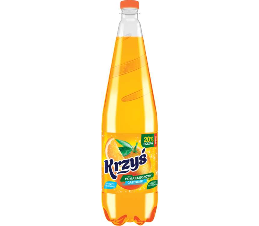 Krzyś Napój gazowany pomarańcza 1,25 L