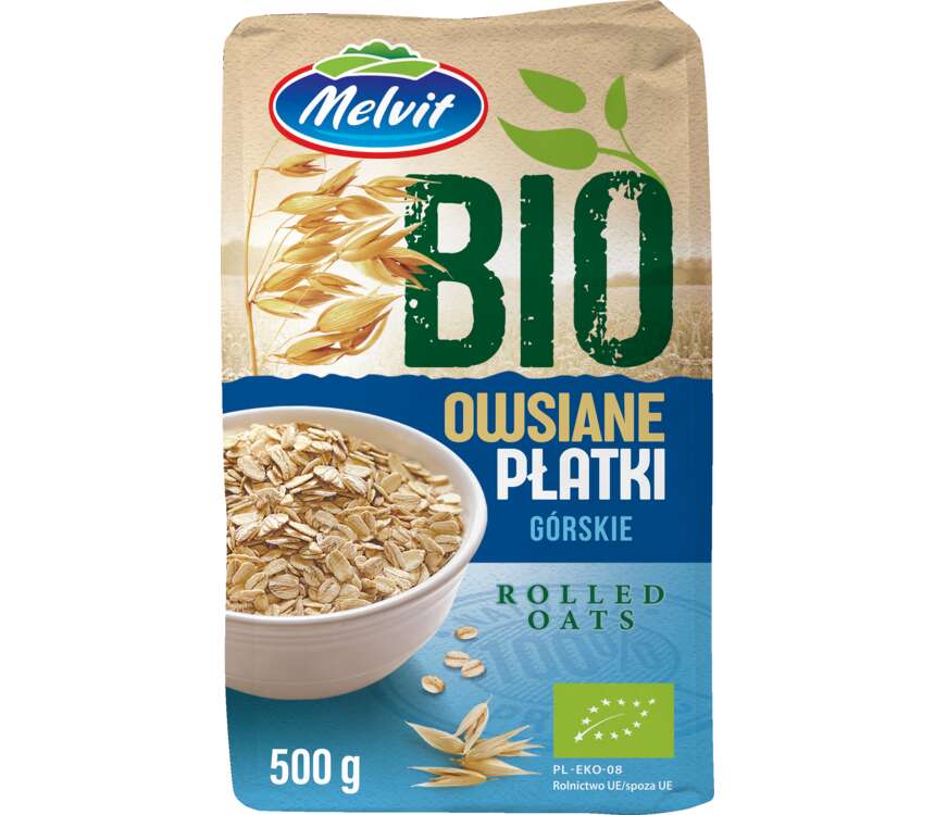 Melvit Płatki owsiane górskie BIO 500 g