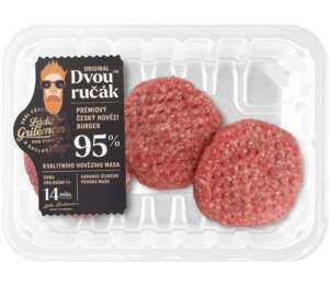 Hovädzí burgersteak Dvouručák
6 x 165 g