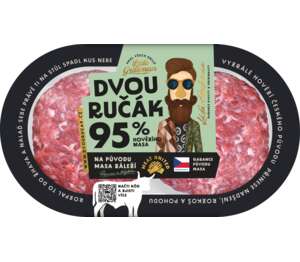 Hoväddzí burgersteak Dvouručák
2 x 165 g