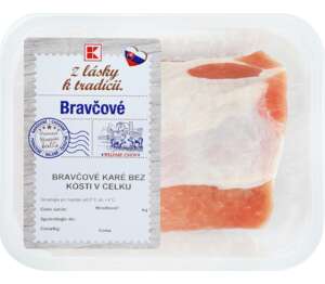 Z lásky k tradícií Bravčové karé
bez kosti, v celku