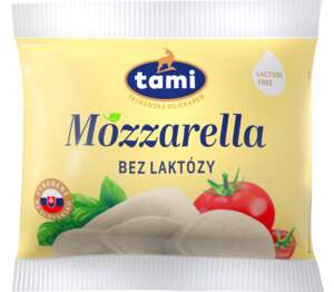 Tami Mozzarella delaktózovaná
mäkký polotuč.nezrejúci syr