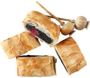 Štrúdľa višnovo-maková alebo tvarohová
105 g