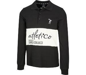 CARLO COLUCCI Herren-Langarm-Poloshirt