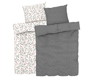 LIV&BO® Satin-Wendebettwäsche-Set ca. 135 x 200 cm
