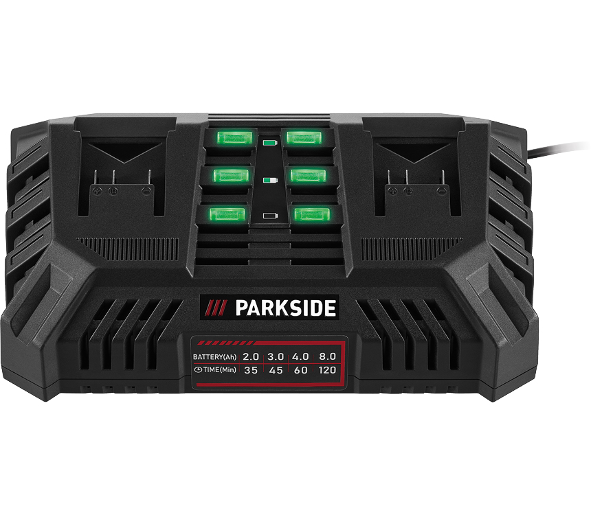 PARKSIDE® Akku-Doppelladegerät 20 V »PDSLG 20 B1«