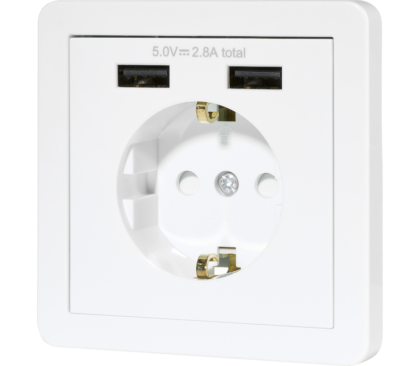 SWITCH ON® USB-Steckdose 2 x USB-A