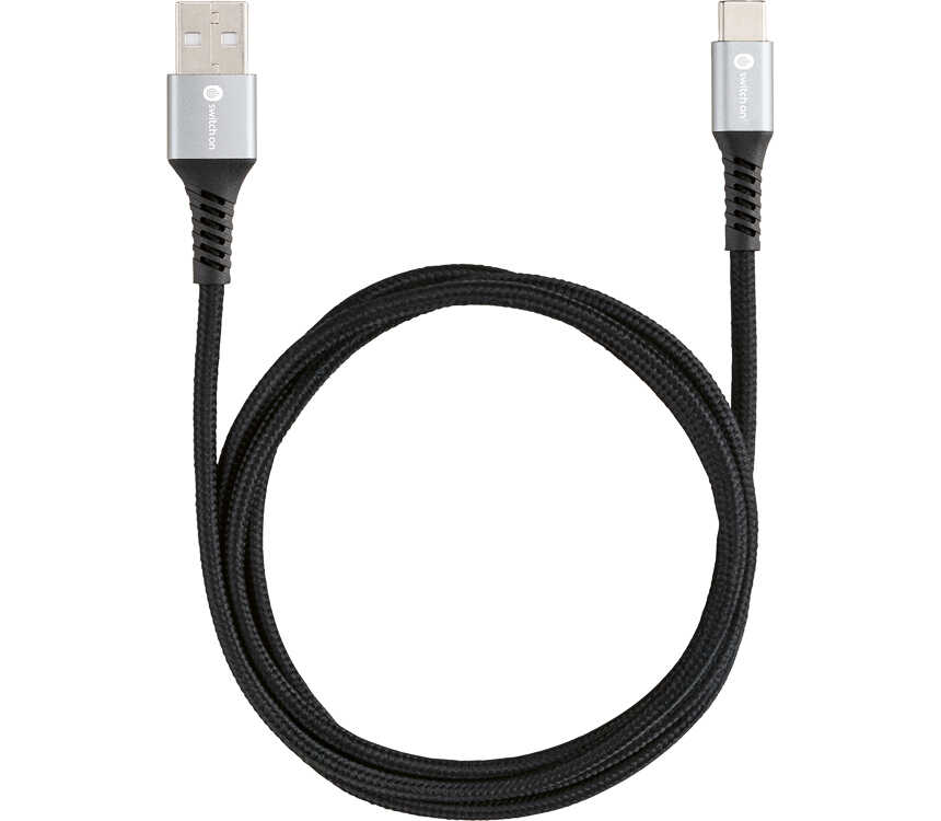 SWITCH ON® Lade- und Datenkabel USB-A auf USB-C