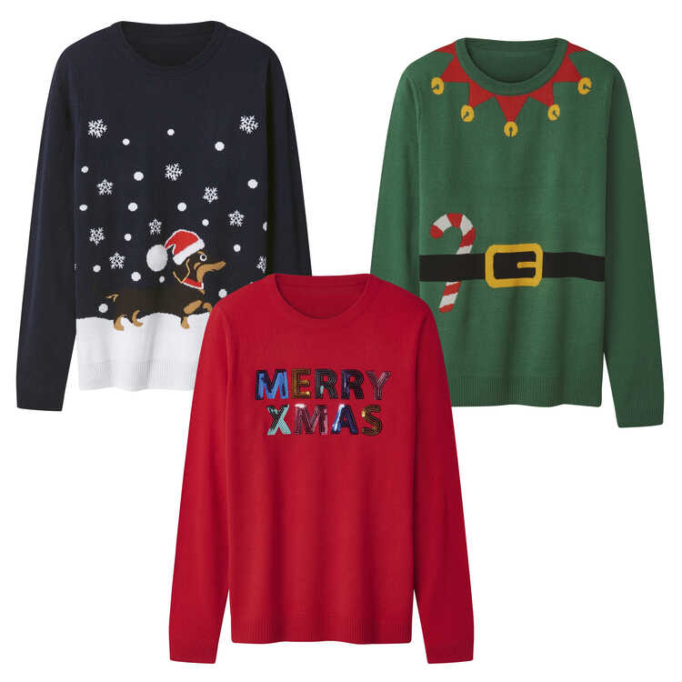 OYANDA® Damen-Weihnachtspullover