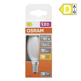 OSRAM LED-Filament-Kerze E14 matt 3,4 W, 470 lm, 2.700 K