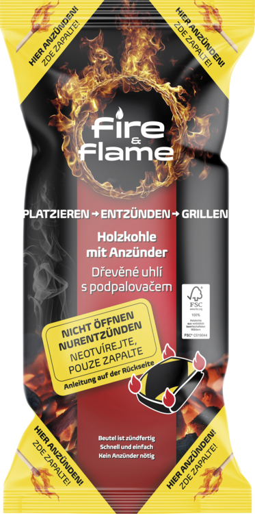 FIRE & FLAME Instant-Grillkohle