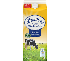 LANDLIEBE Frische Weidemilch 3,8 % Fett LANDLIEBE Frische Weidemilch 3,8 % Fett