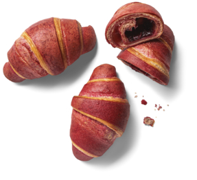 Croissant mit Waldfruchtfüllung 