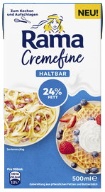 RAMA Cremefine haltbar